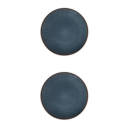 Medard de Noblat Feeling ontbijtbord (Ø21 cm) (set van 2) - donkerblauw