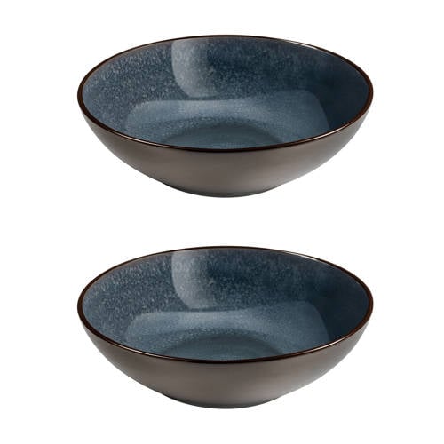 Medard de Noblat Feeling diep bord (Ø18 cm) (set van 2) - donkerblauw