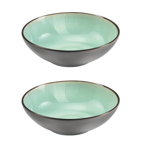 Medard de Noblat Feeling diep bord (Ø18 cm) (set van 2) - Mintgroen