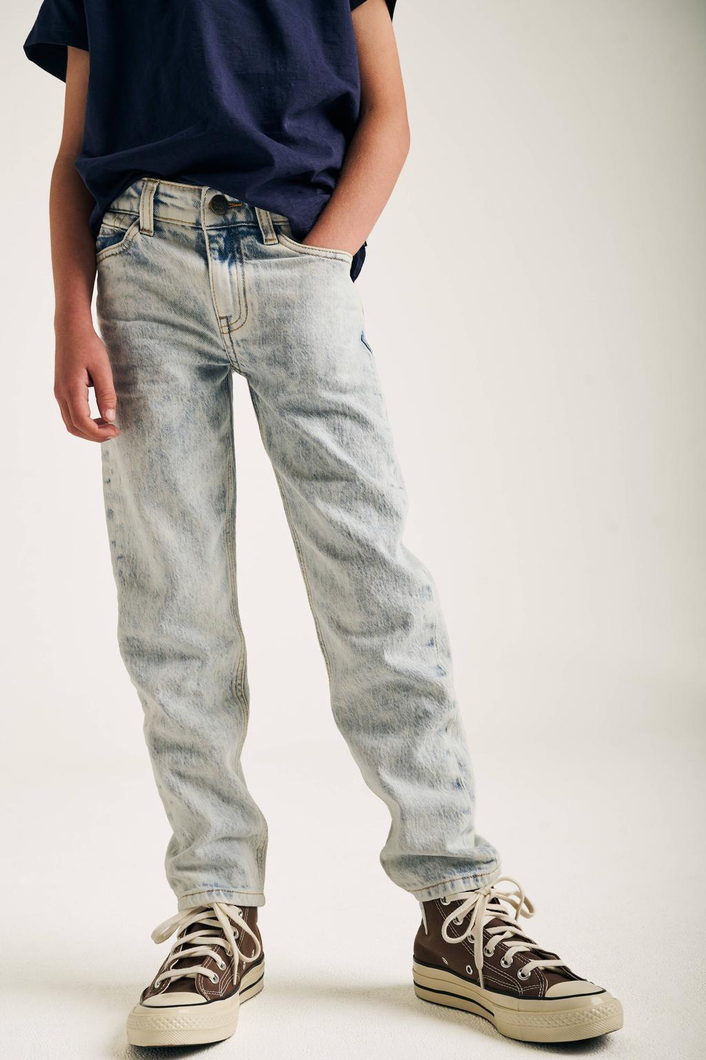 Light blue denim jongens Tumble 'n Dry rechtvallend waist regular fit jeans van denim