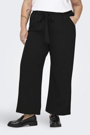 wide leg high waist broek