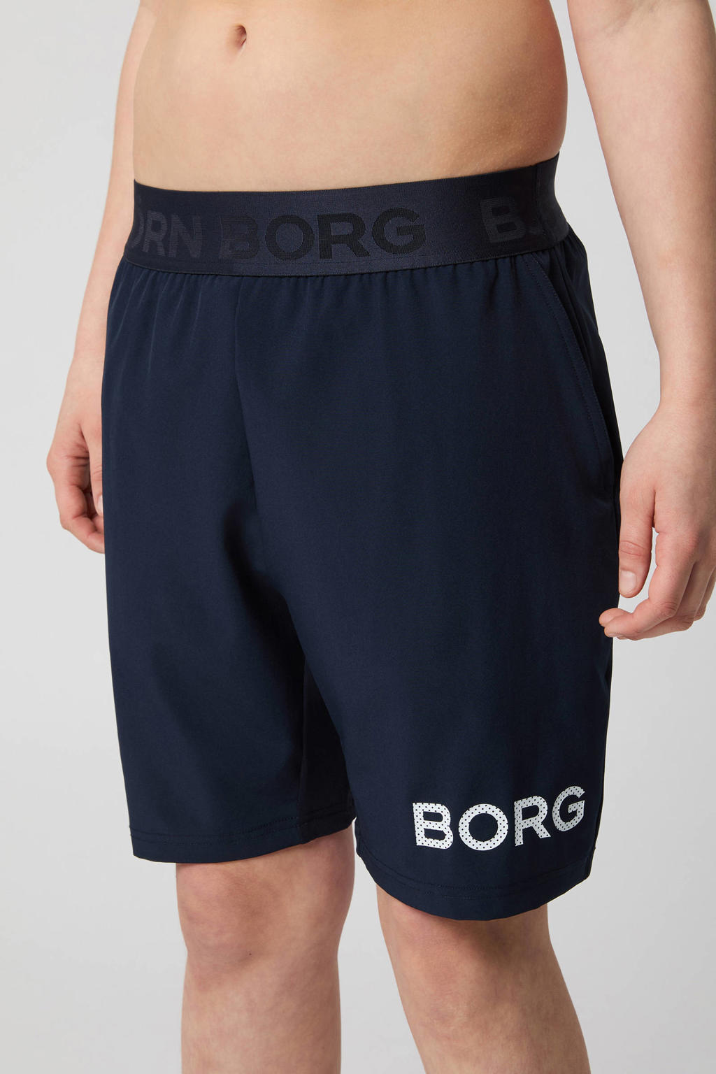 Björn Borg sportshort Borg donkerblauw