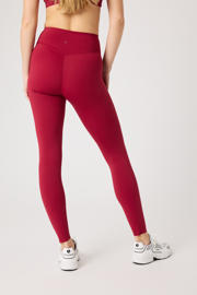thumbnail: Donkerrode dames Björn Borg sportlegging Jessie Jazz Comfort Tight van polyamide met slim fit, regular waist en effen