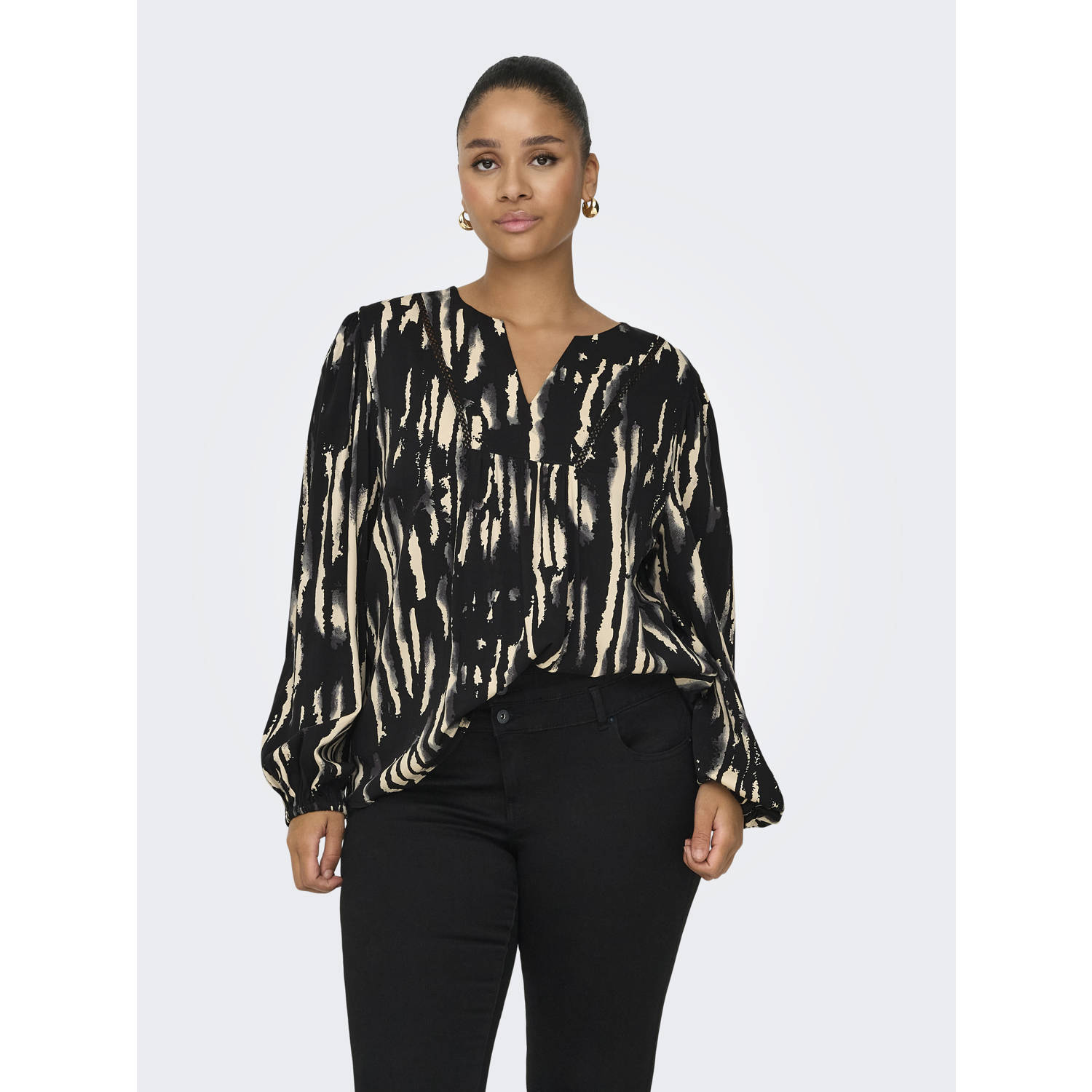 ONLY CARMAKOMA blousetop zwart