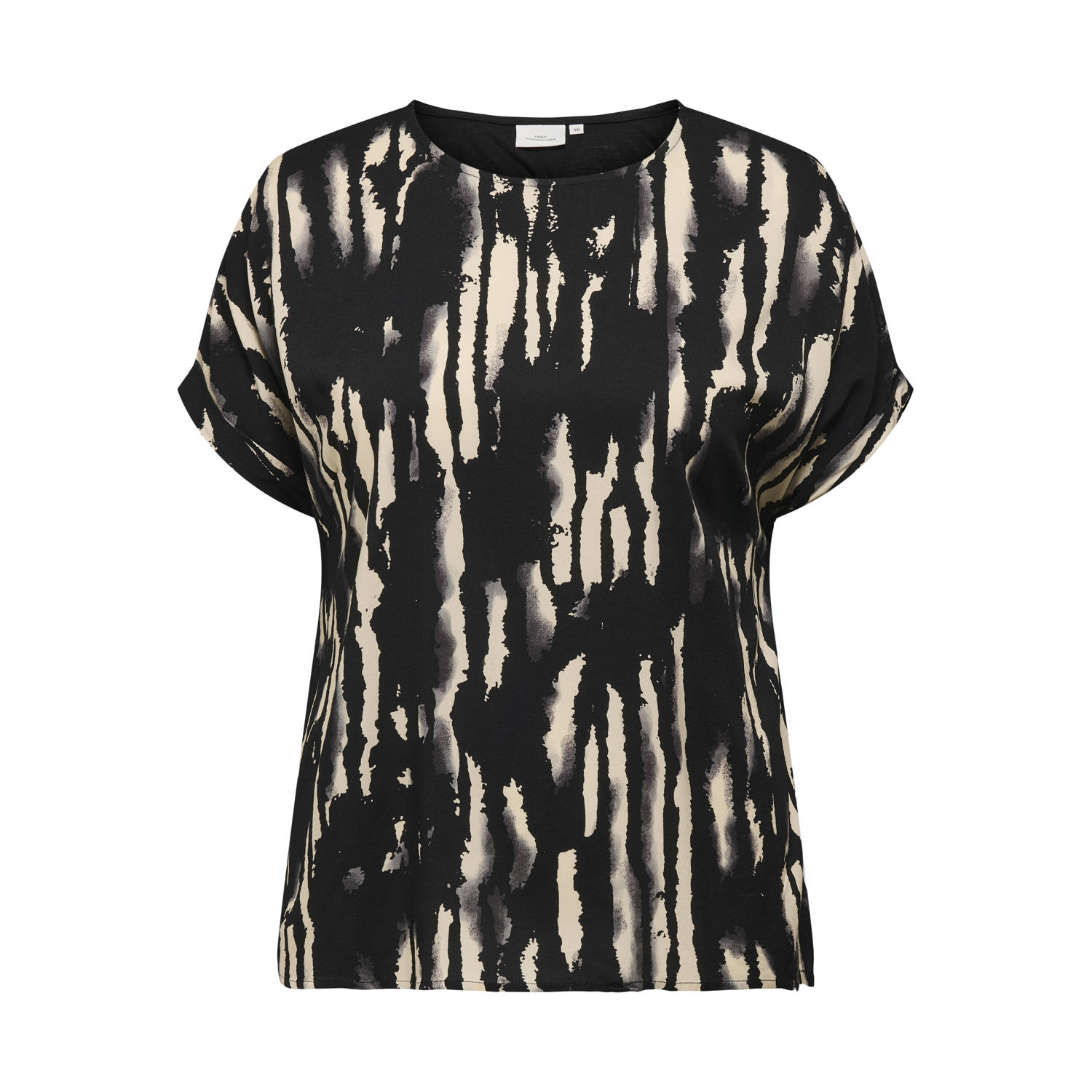 ONLY CARMAKOMA Shirt met korte mouwen CARMIKAELA IN-ONE SS TOP AOP