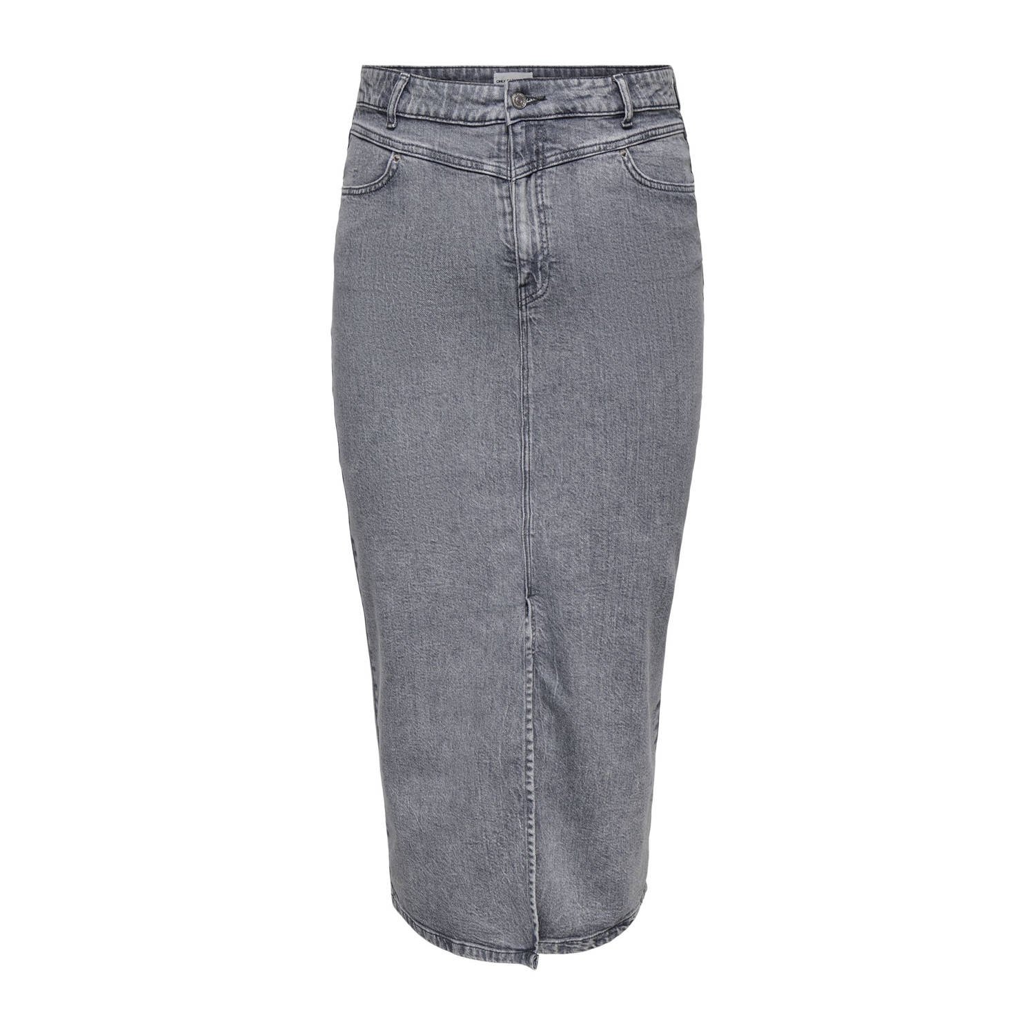 ONLY CARMAKOMA spijkerrok grey denim