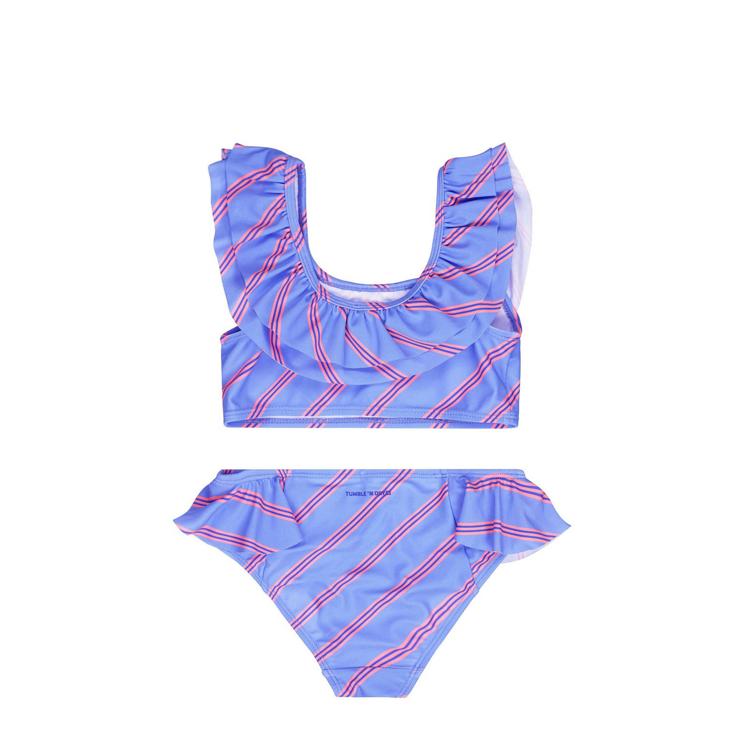 Tumble 'n Dry crop bikini met ruches lila roze