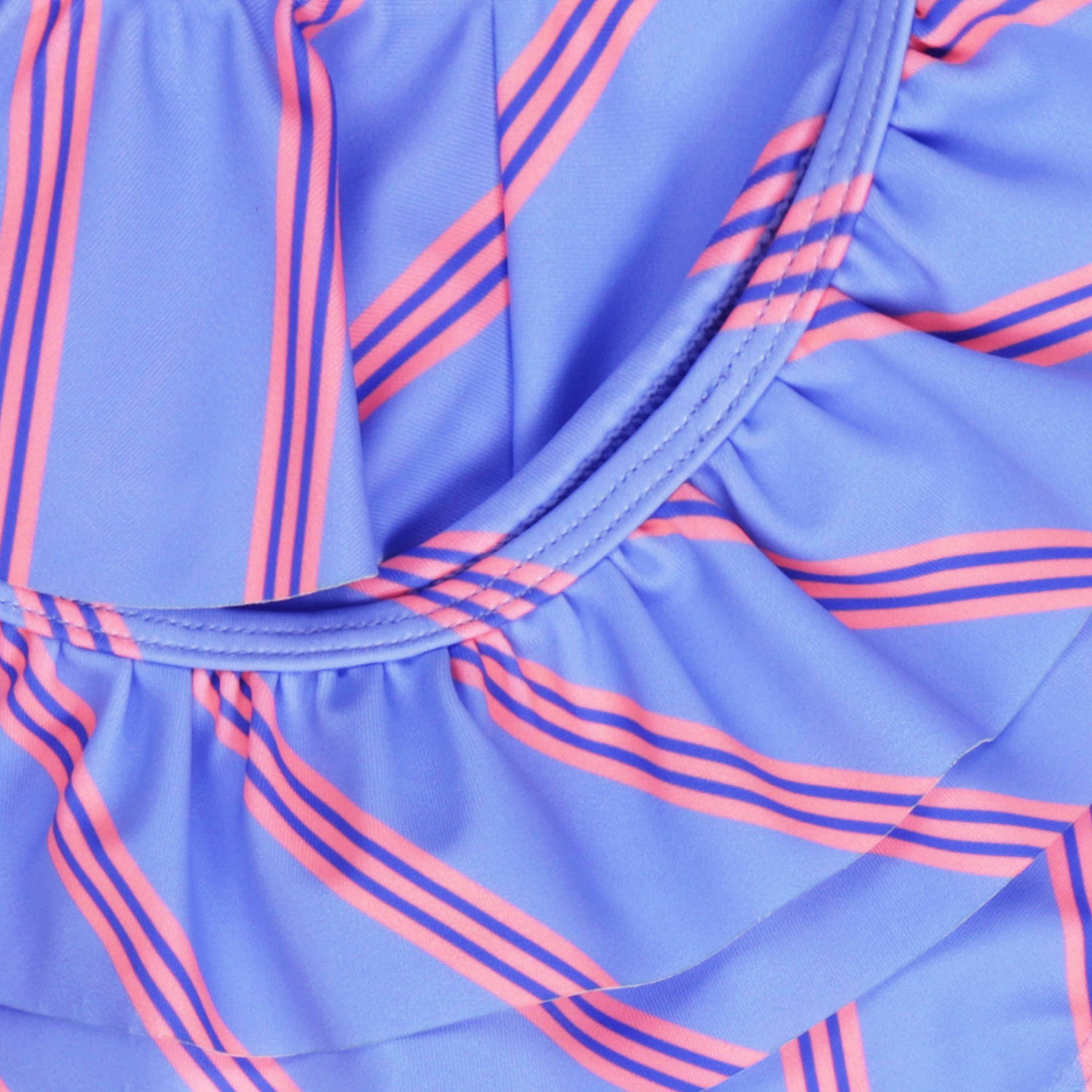 Tumble 'n Dry crop bikini met ruches lila roze