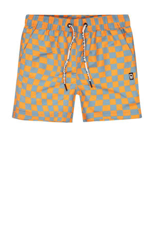 zwemshort oranje / blauw