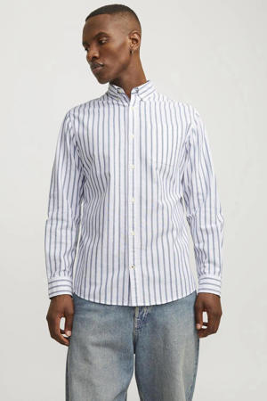 casual overhemd blauw