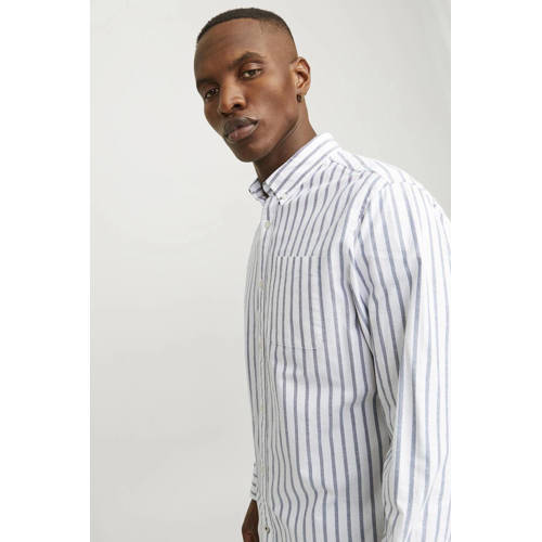 JACK & JONES ESSENTIALS casual overhemd blauw afbeelding