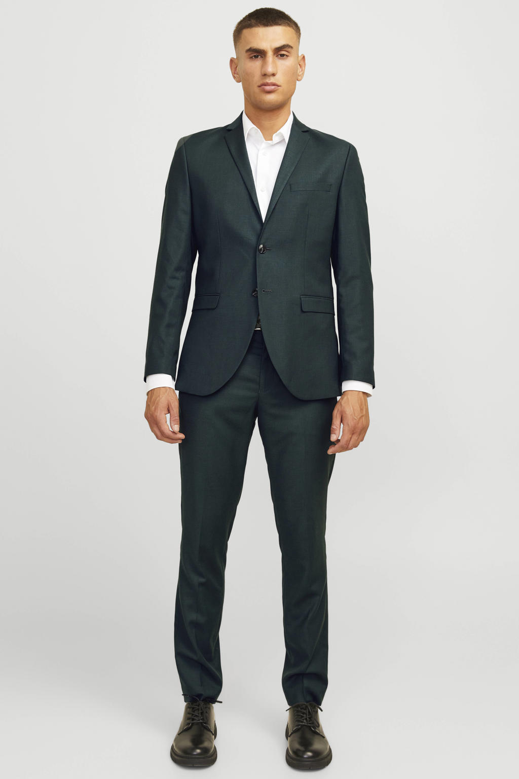JACK & JONES PREMIUM colbert met wol donkergroen