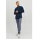 JACK & JONES ESSENTIALS casual overhemd donkerblauw