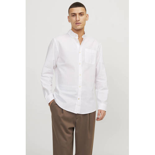 JACK & JONES ESSENTIALS casual overhemd wit afbeelding