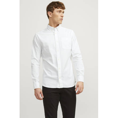 JACK & JONES PREMIUM casual overhemd wit afbeelding