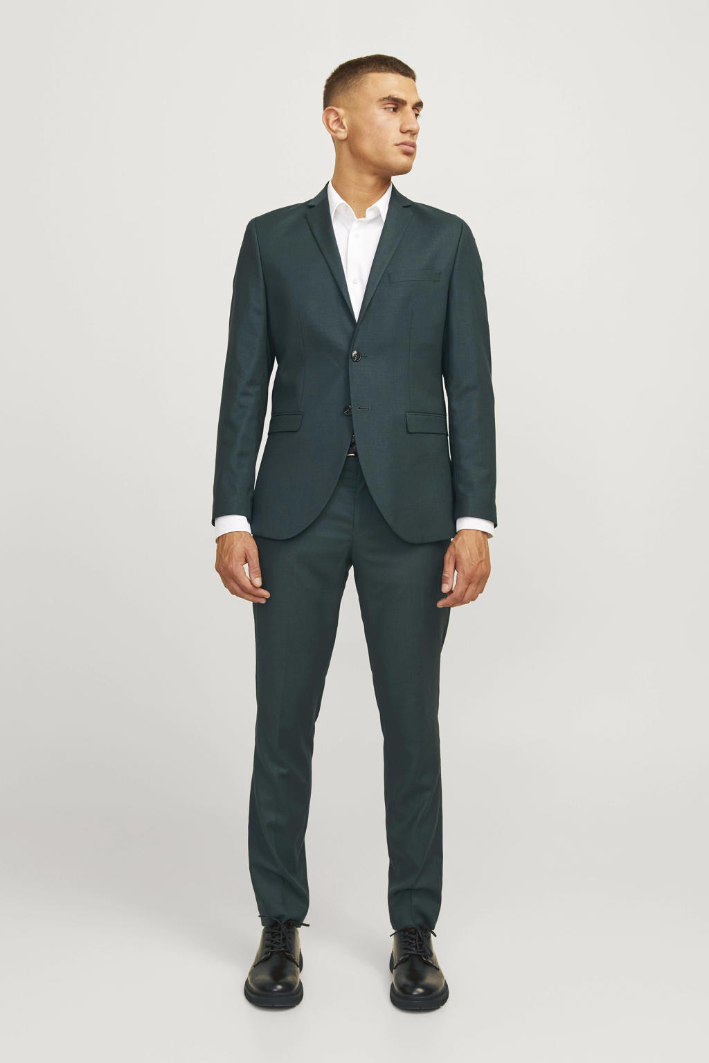 JACK & JONES PREMIUM super slim pantalon donkergroen