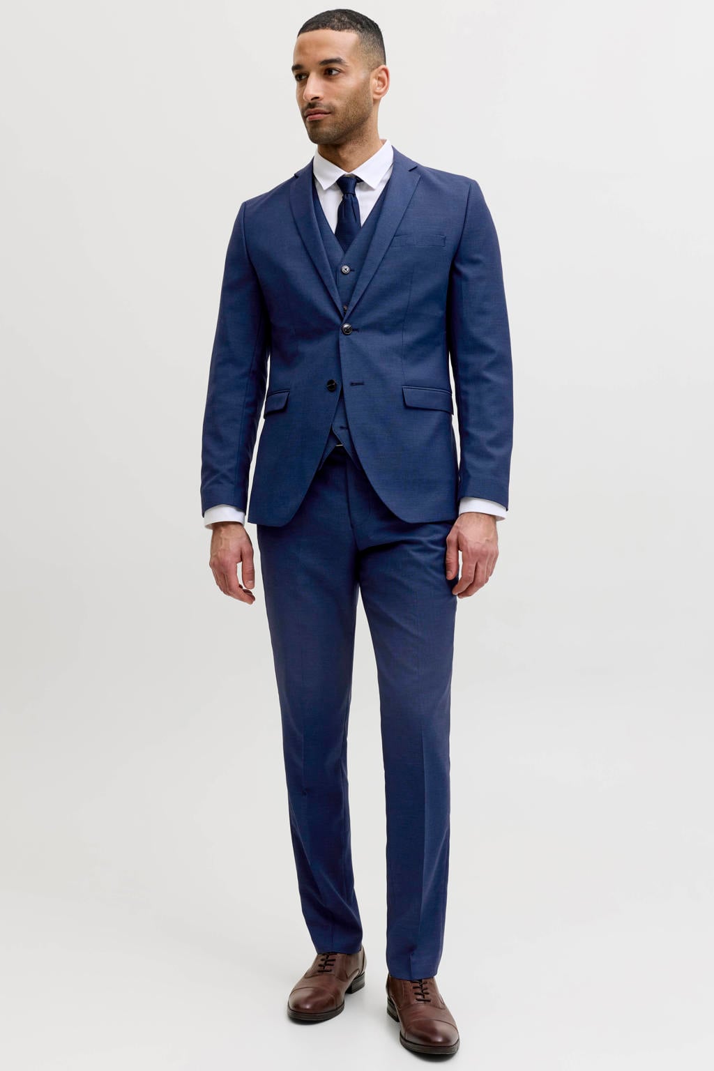 JACK & JONES PREMIUM colbert blauw