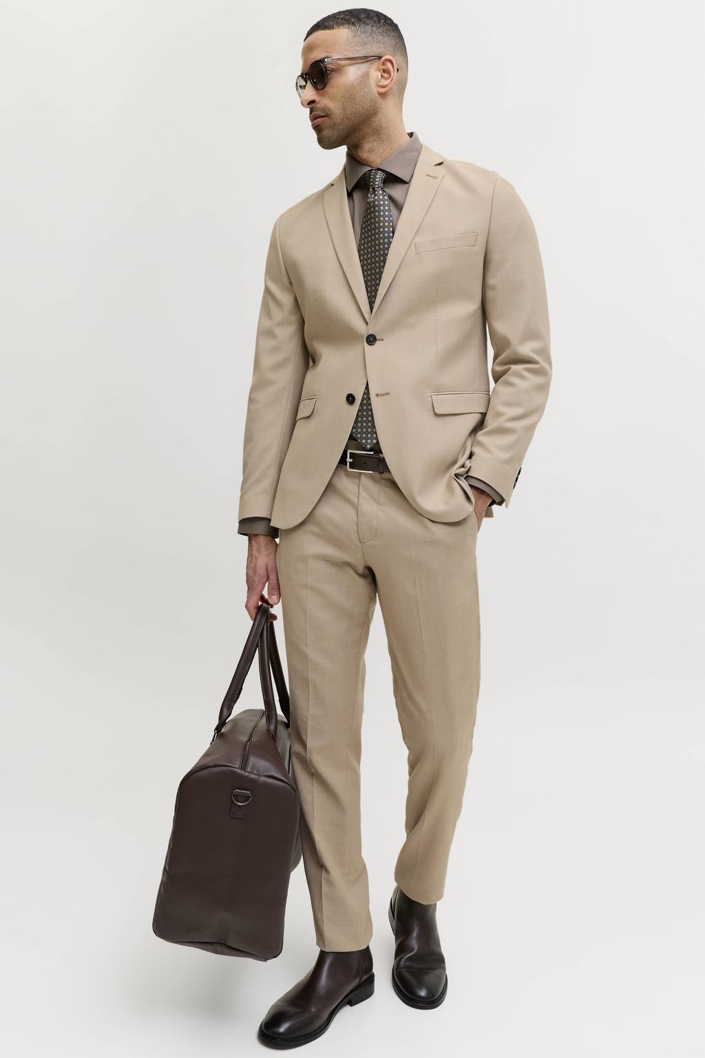 JACK & JONES PREMIUM super slim pantalon beige