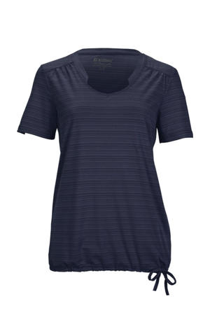 outdoor T-shirt donkerblauw
