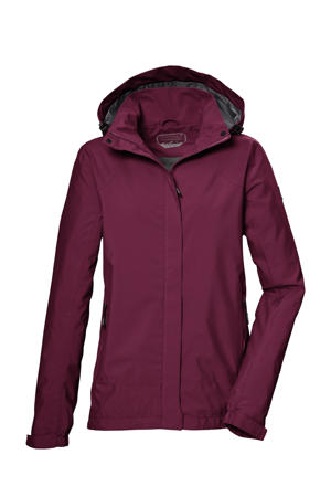 outdoor jas aubergine