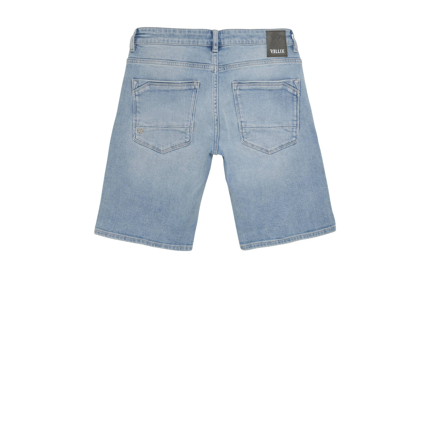 Rellix straight denim short light blue denim