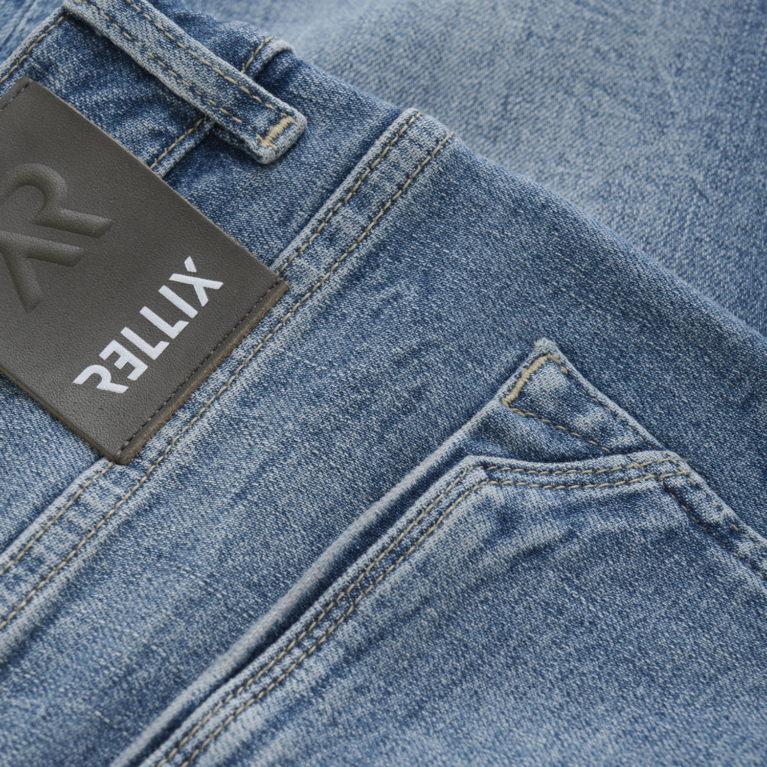 Rellix loose fit jeans medium blue denim