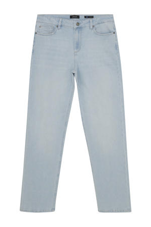 straight light blue denim