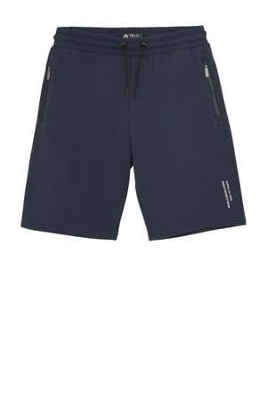 slim sweatshort donkerblauw