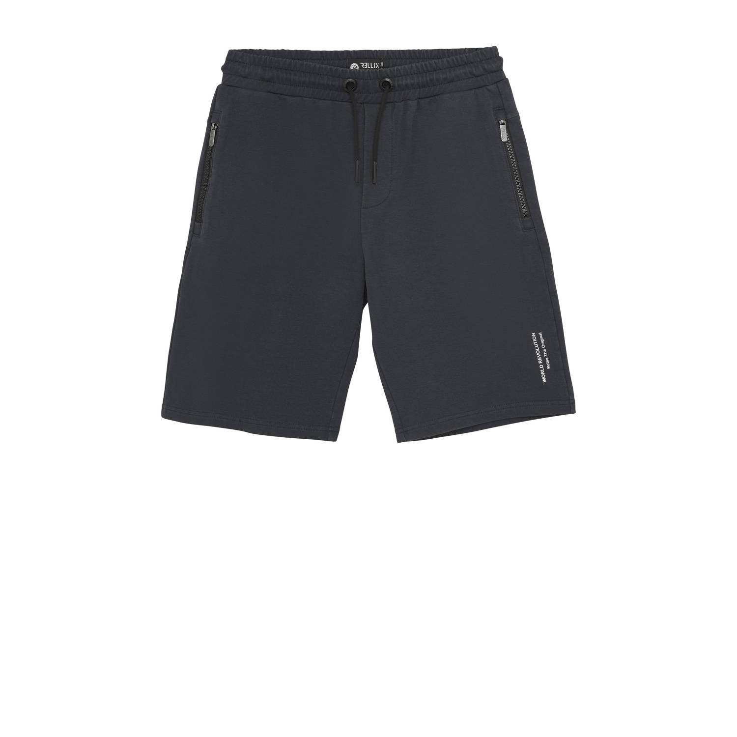 Rellix slim sweatshort zwart