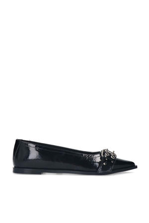 lakleren loafers zwart