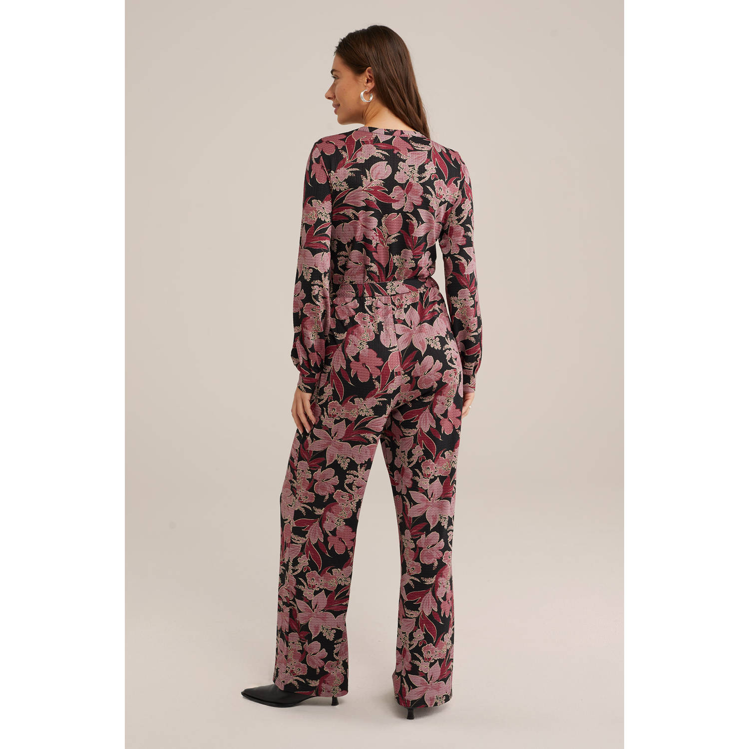 WE Fashion straight jumpsuit roze