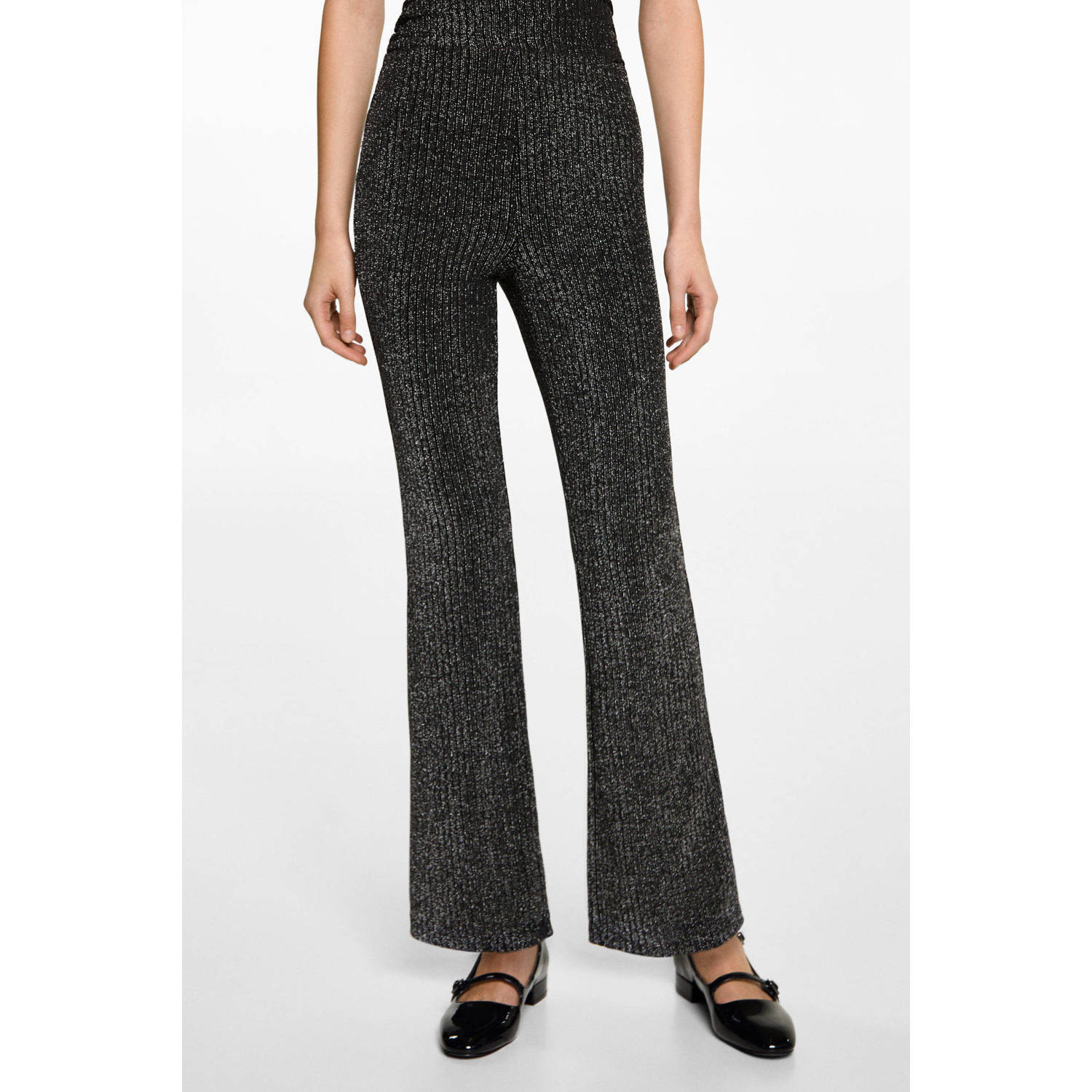 MANGO TEEN casual broek zwart