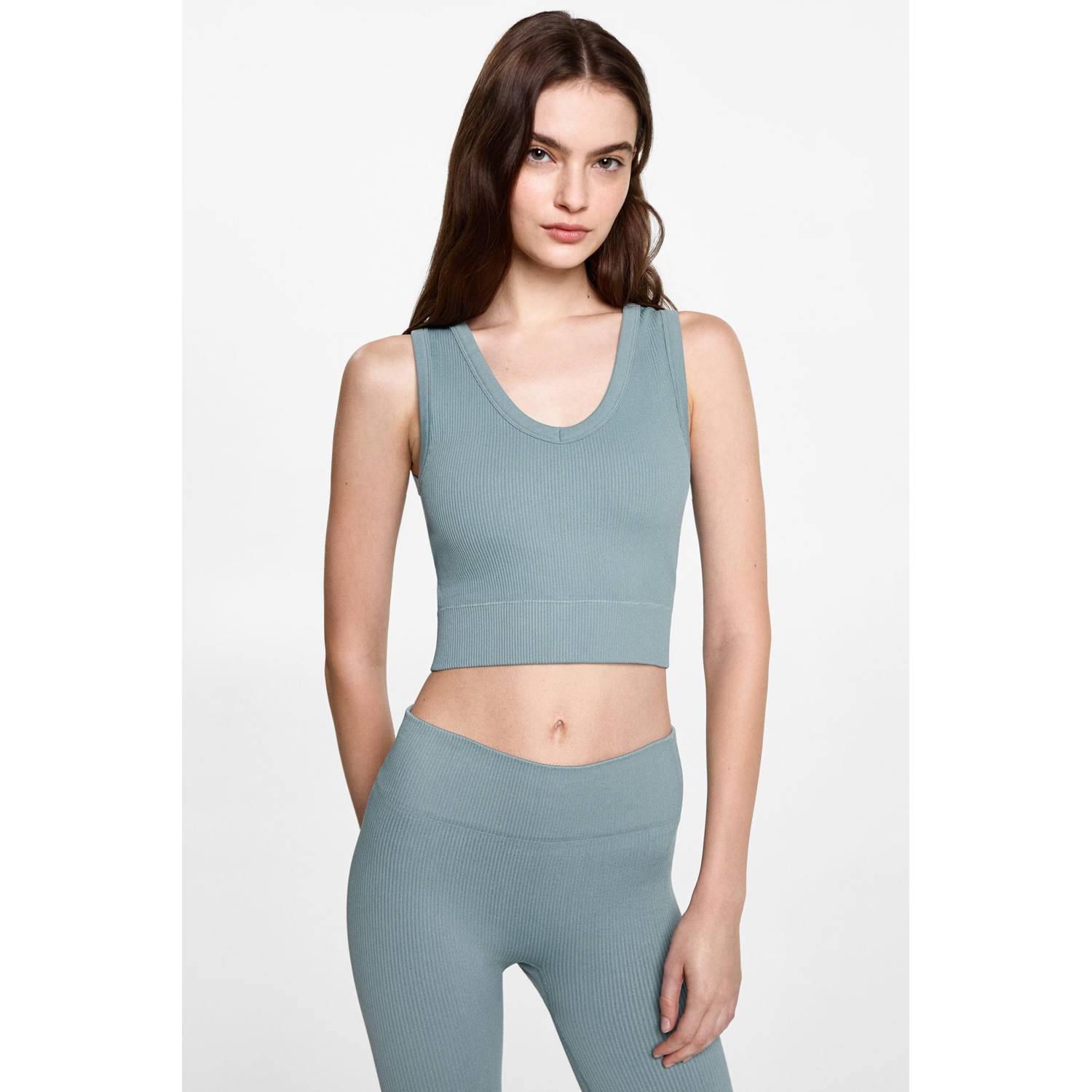 MANGO TEEN legging groen
