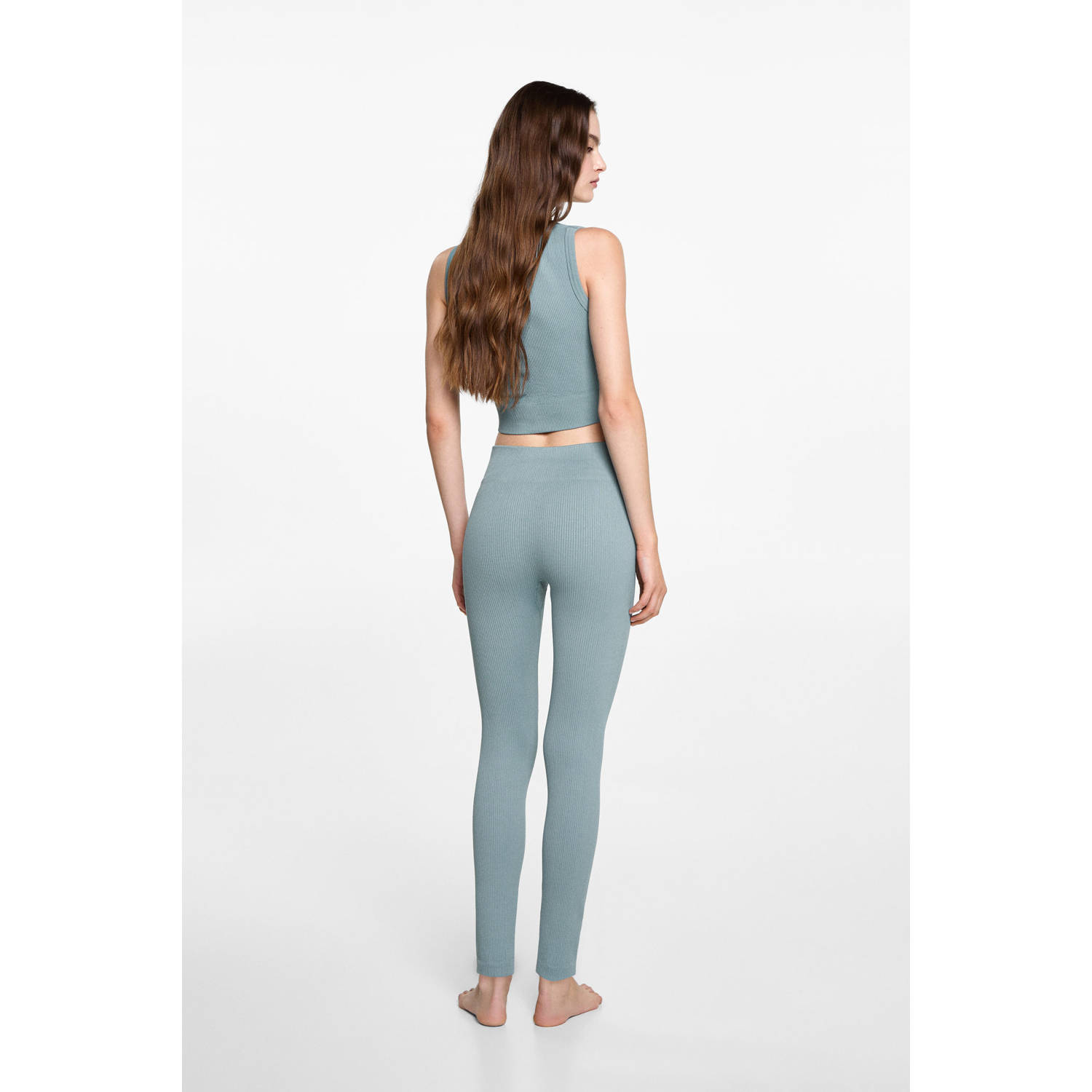 MANGO TEEN legging groen