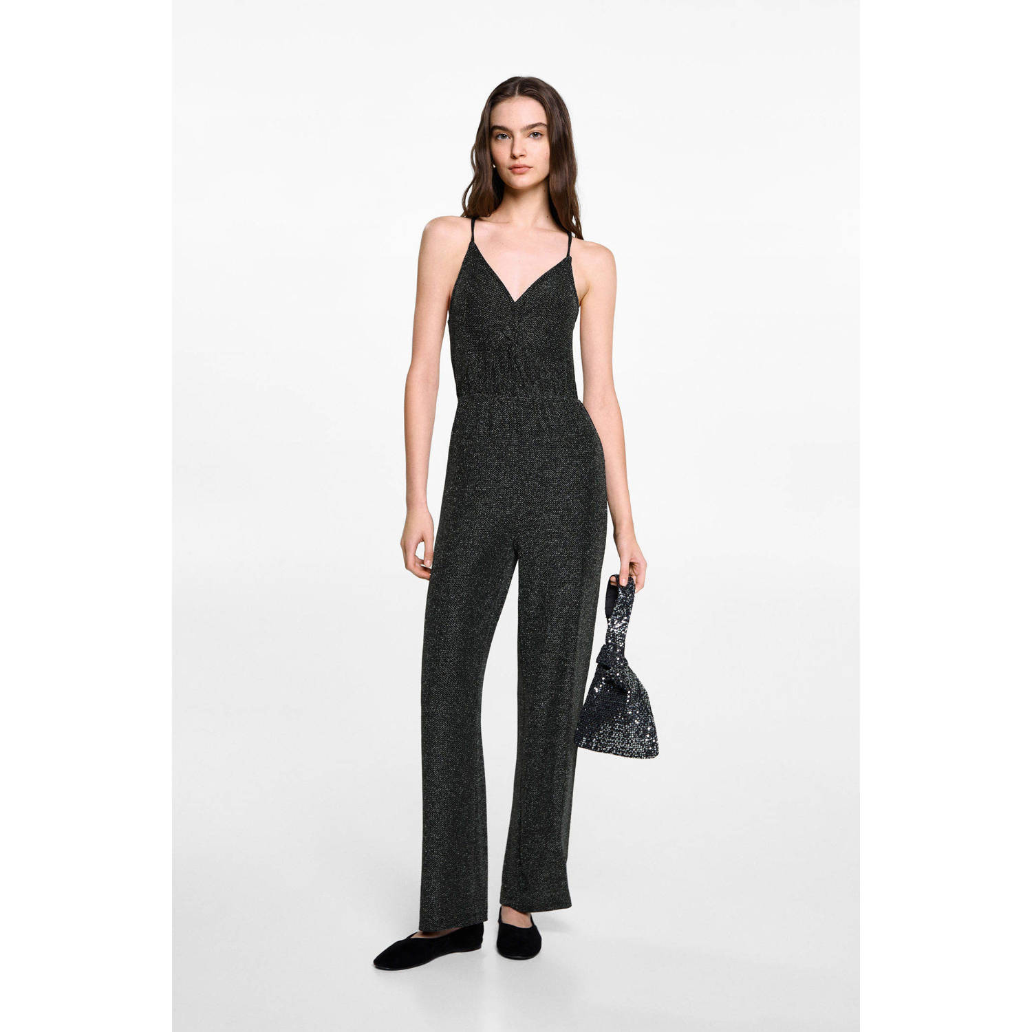 MANGO TEEN jumpsuit zwart