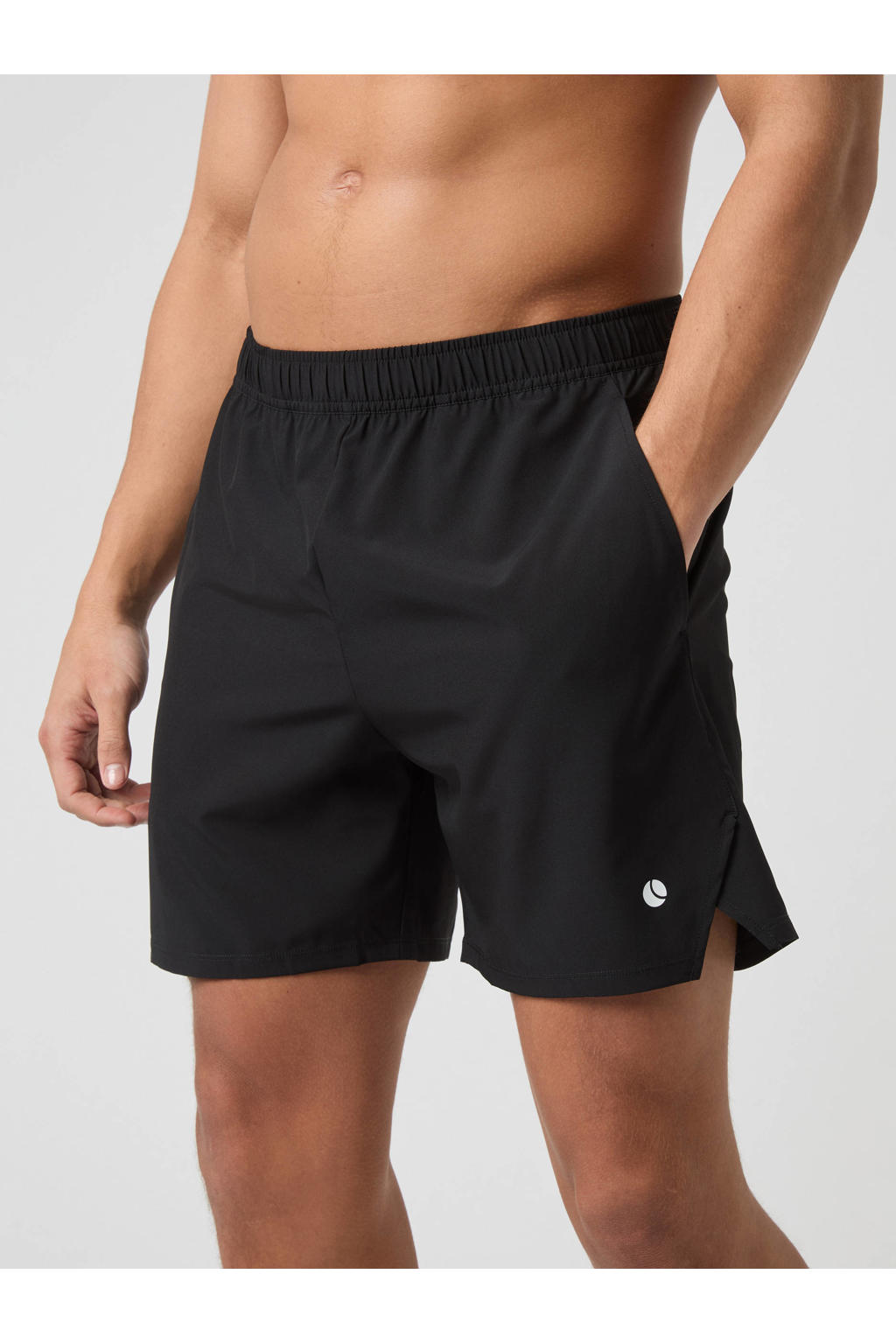 Zwarte heren Björn Borg sportshort Ace Raquet van polyester met regular fit, regular waist en effen