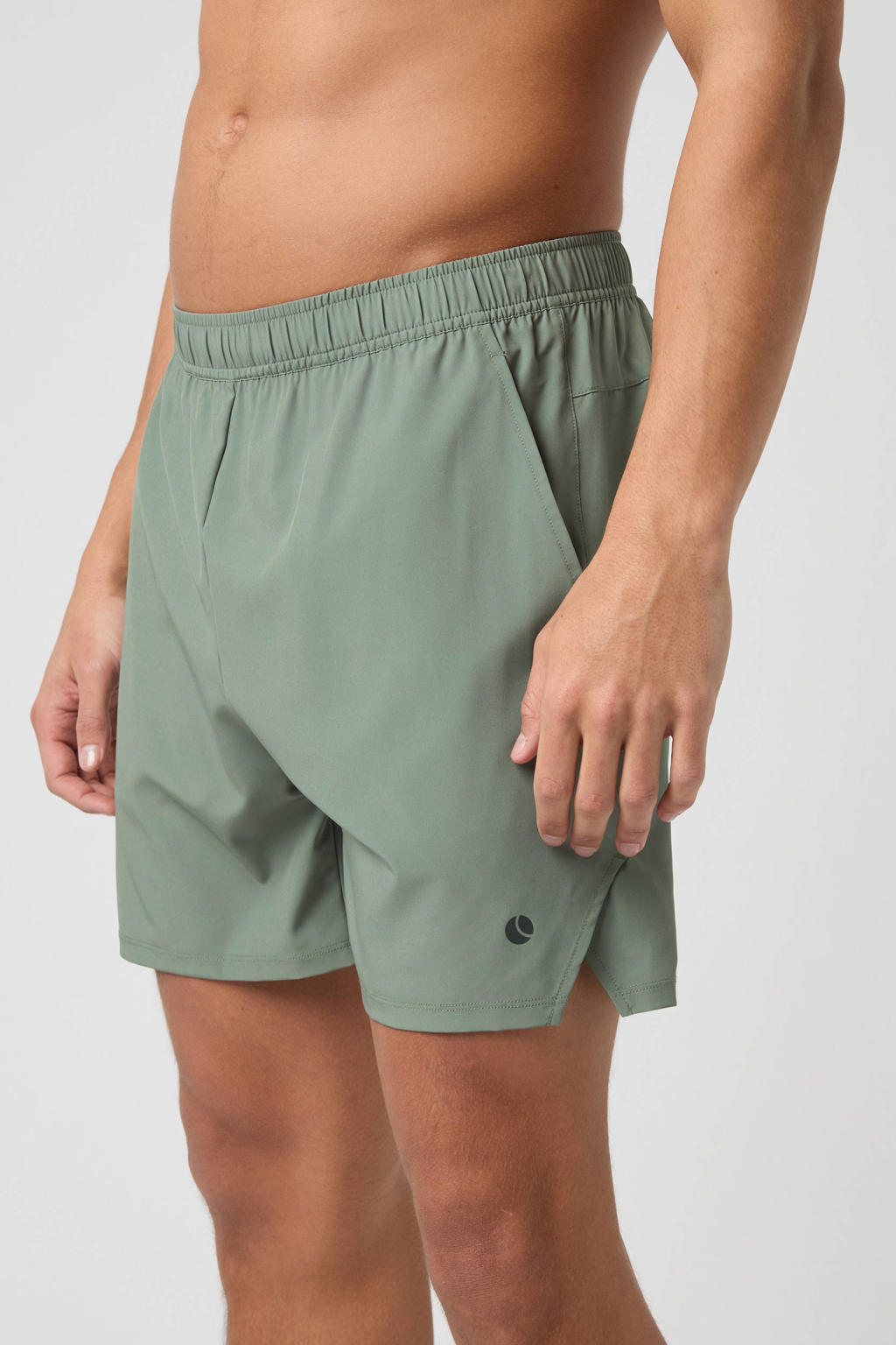 Lichtgroene heren Björn Borg sportshort Ace Raquet van polyester met regular fit, regular waist en effen