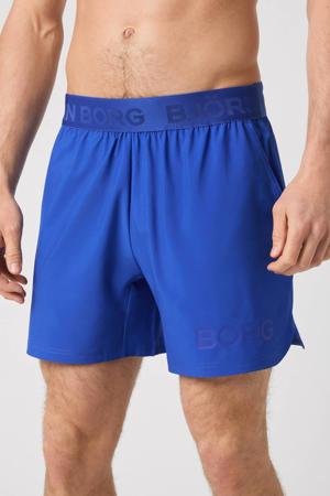   sportshort Borg kobaltblauw