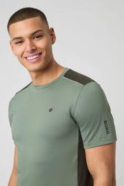 thumbnail: Björn Borg sportshirt Ace Mesh Panel lichtgroen