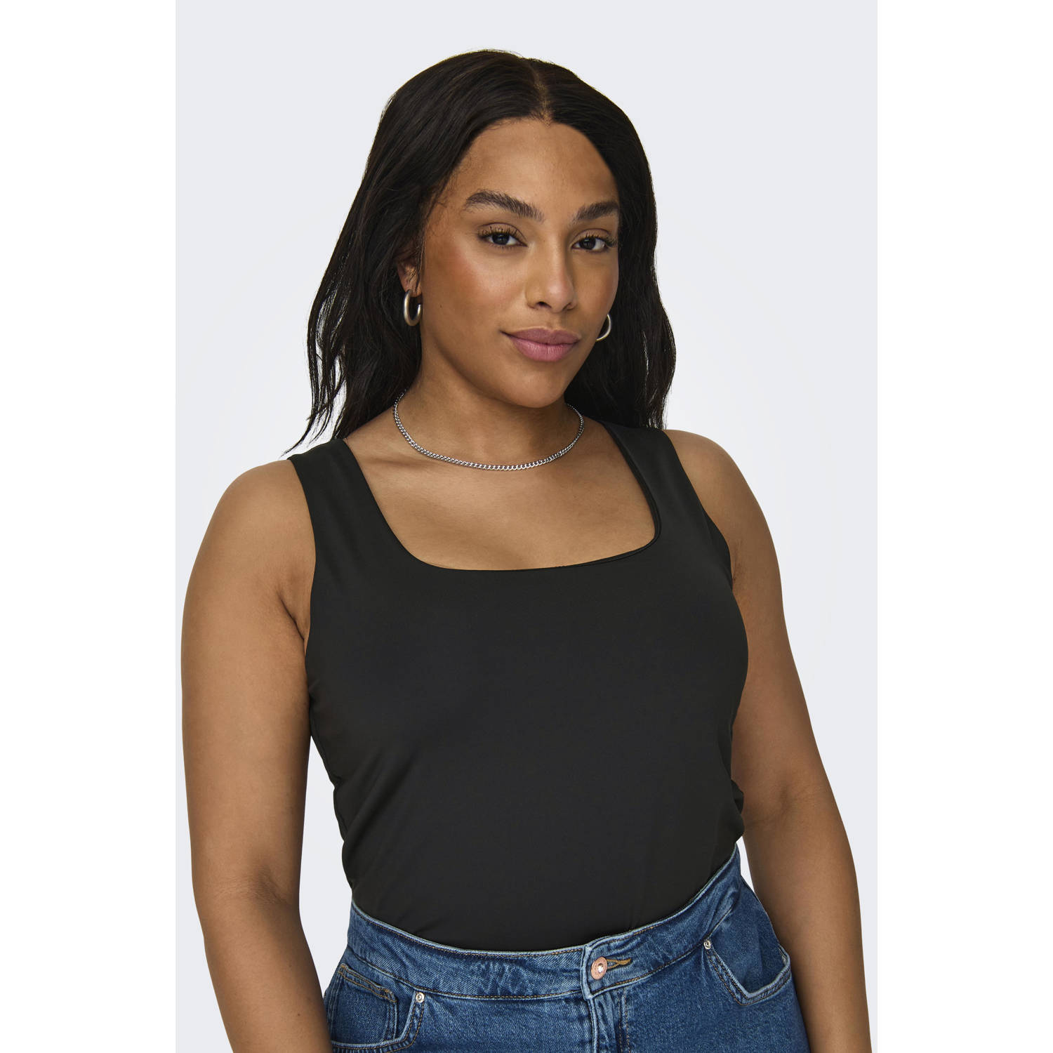 Only Carmakoma 2-Ways Fit Top voor Junioren Black Dames