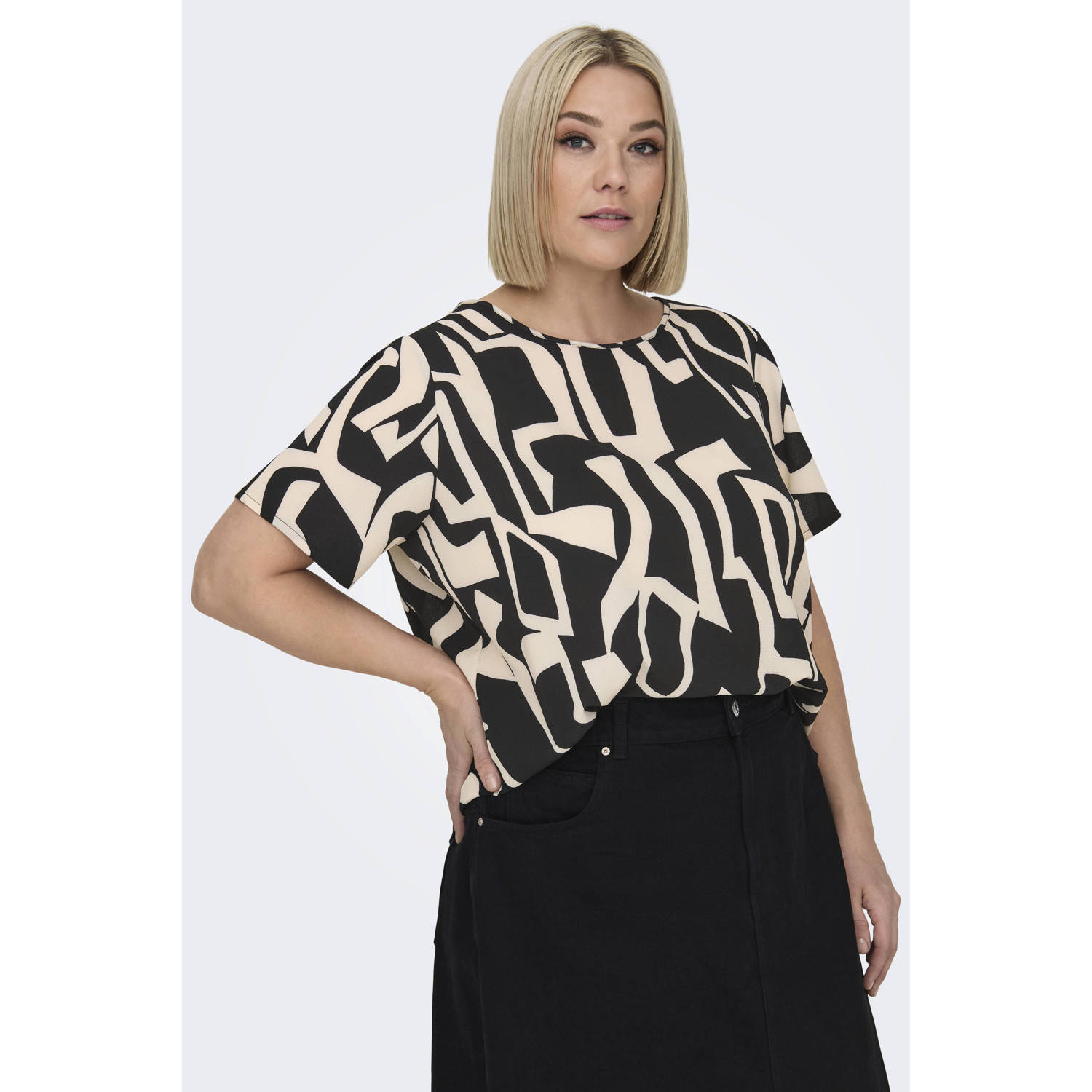 ONLY CARMAKOMA Shirtblouse CARVICA SS TOP WVN NOOS