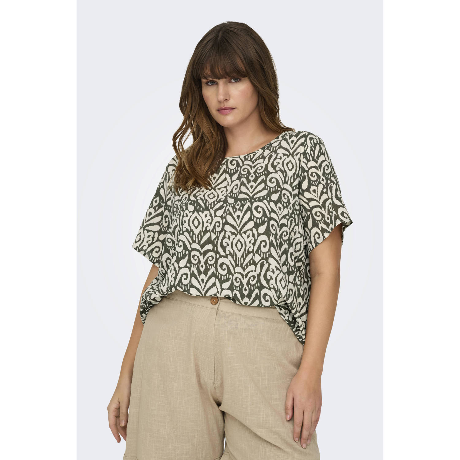 ONLY CARMAKOMA Shirtblouse CARVICA SS TOP WVN NOOS