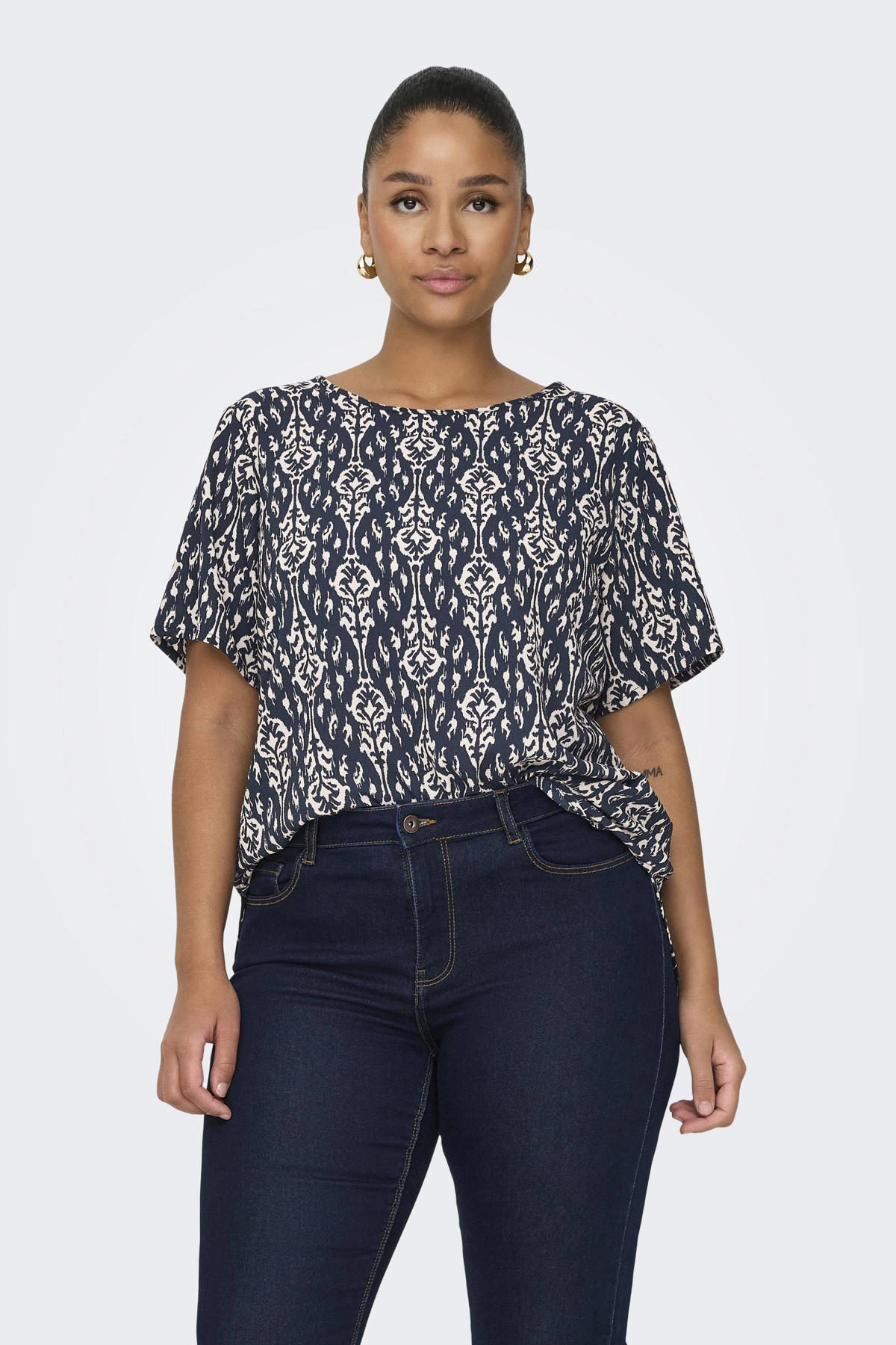 ONLY CARMAKOMA TIME LONG TOP BLACK main image 1