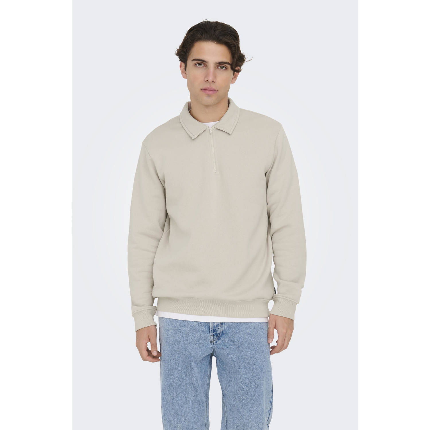 Only & Sons Ceres 1 4 Zip Polo Sweater Heren