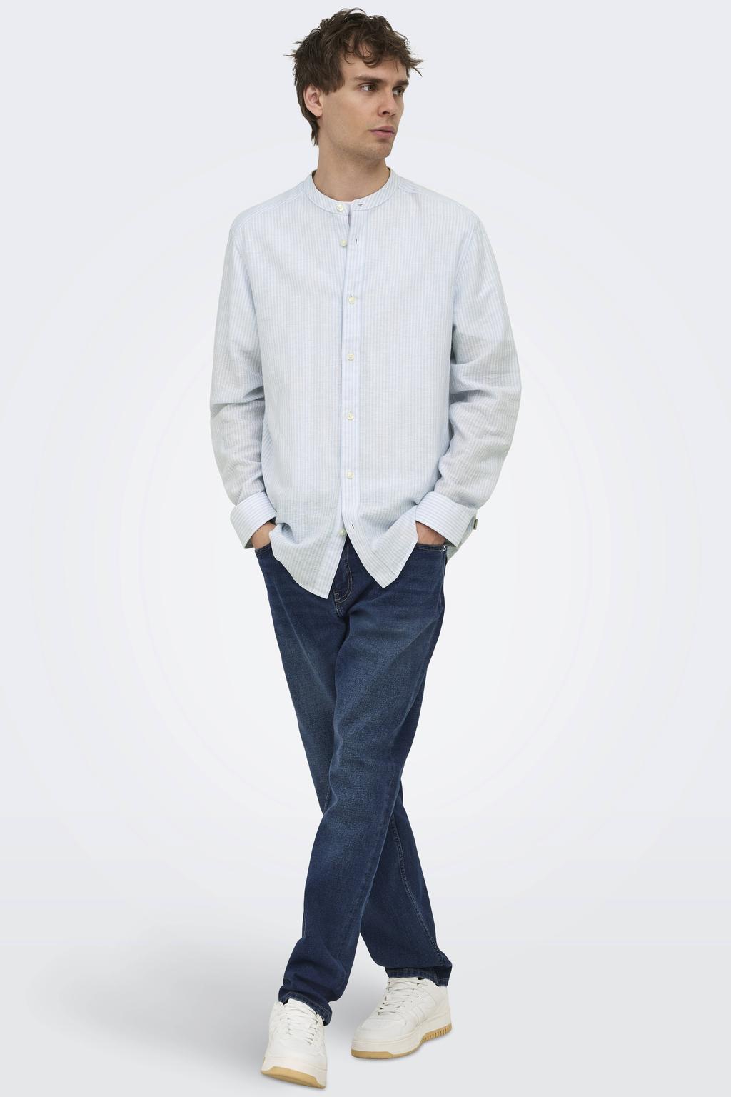 ONLY & SONS regular fit jeans ONSWEFT dark blue denim