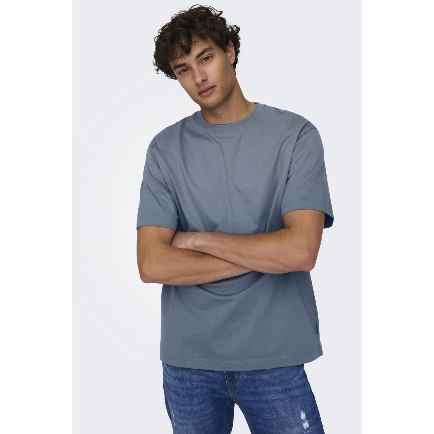 ONLY & SONS Shirt met ronde hals ONSFRED RLX SS TEE
