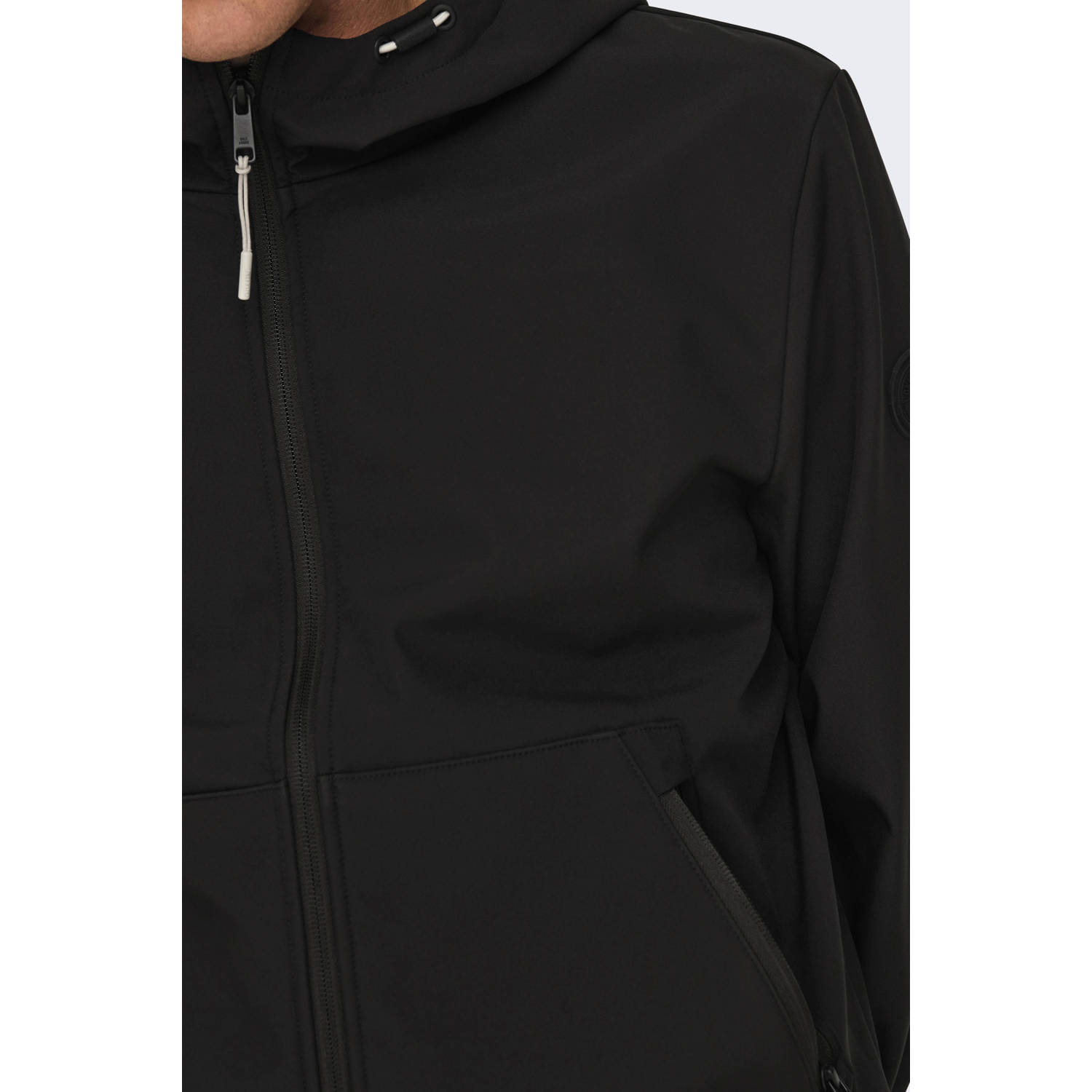 ONLY & SONS softshell jas zwart