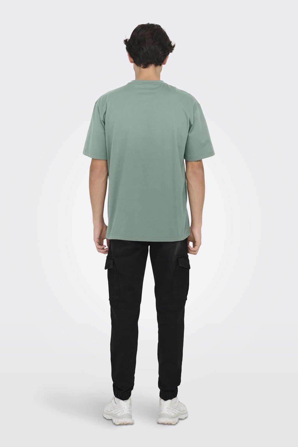 ONLY & SONS relaxed T-shirt groen