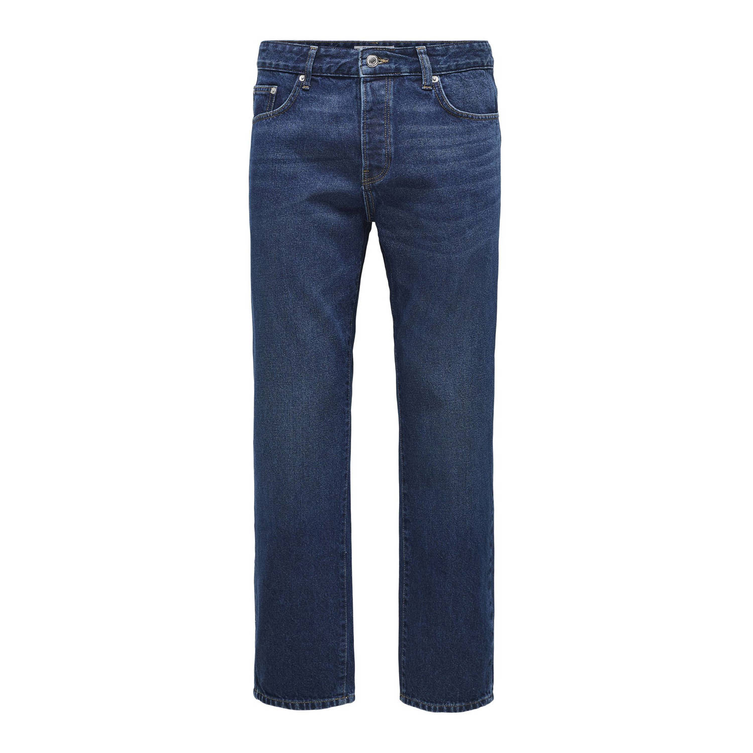 ONLY & SONS straight leg jeans ONSEDGE dark blue denim