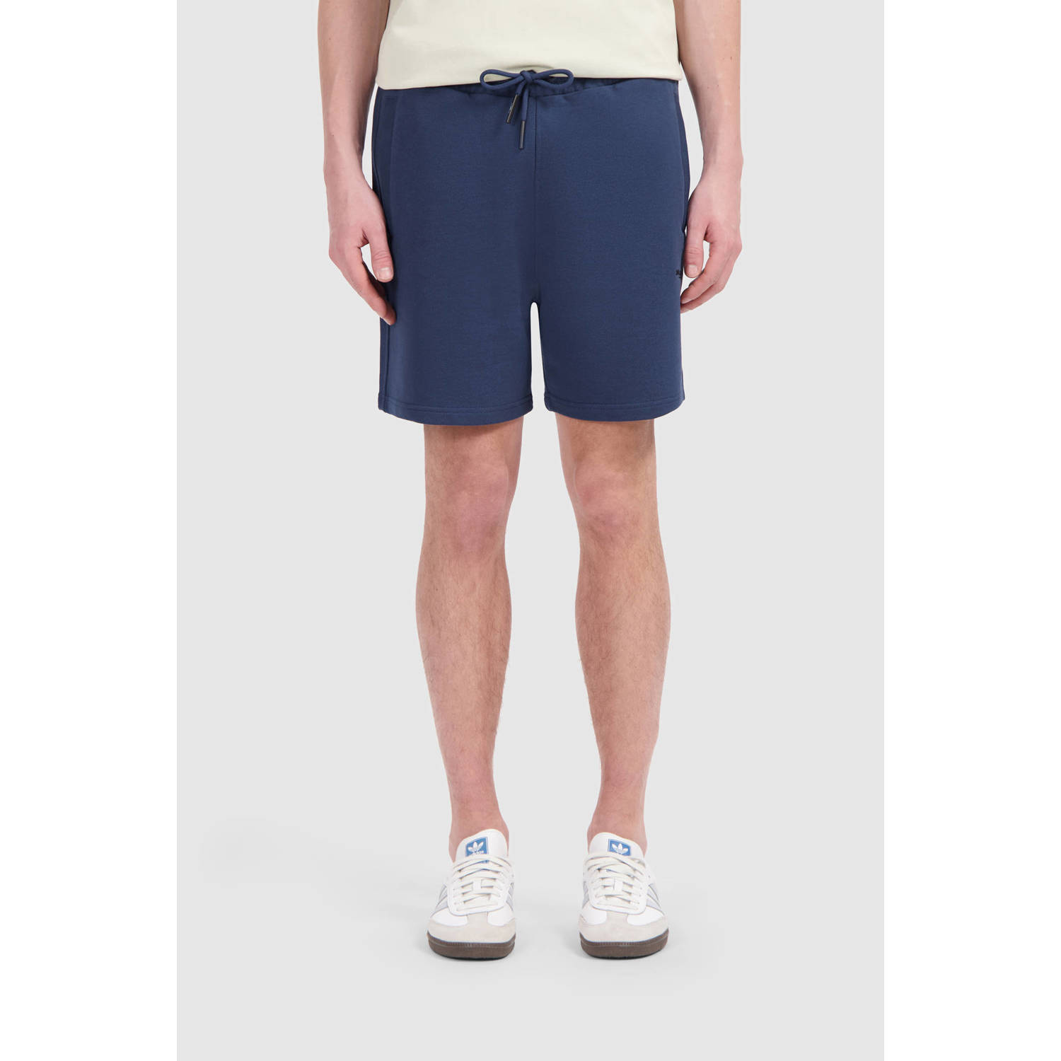 Ballin regular sweatshort donkerblauw